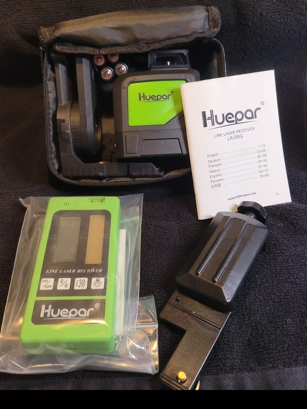 Green Line Laser Receiver Kit - Portable Electronic Leveling Accessory